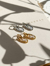 Niamh Hoop and Oval Drop Zircon featured Statement earrings