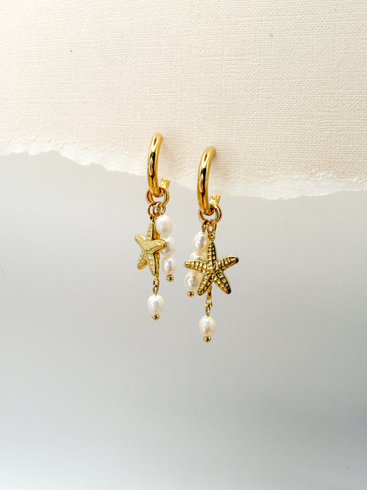 Starfish and Pearls Charmed Huggies
