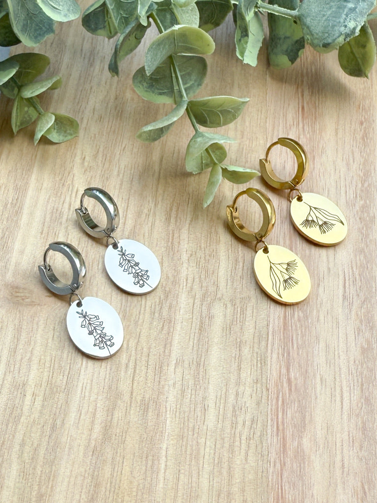 Australian Native Flora Birth Month Earrings
