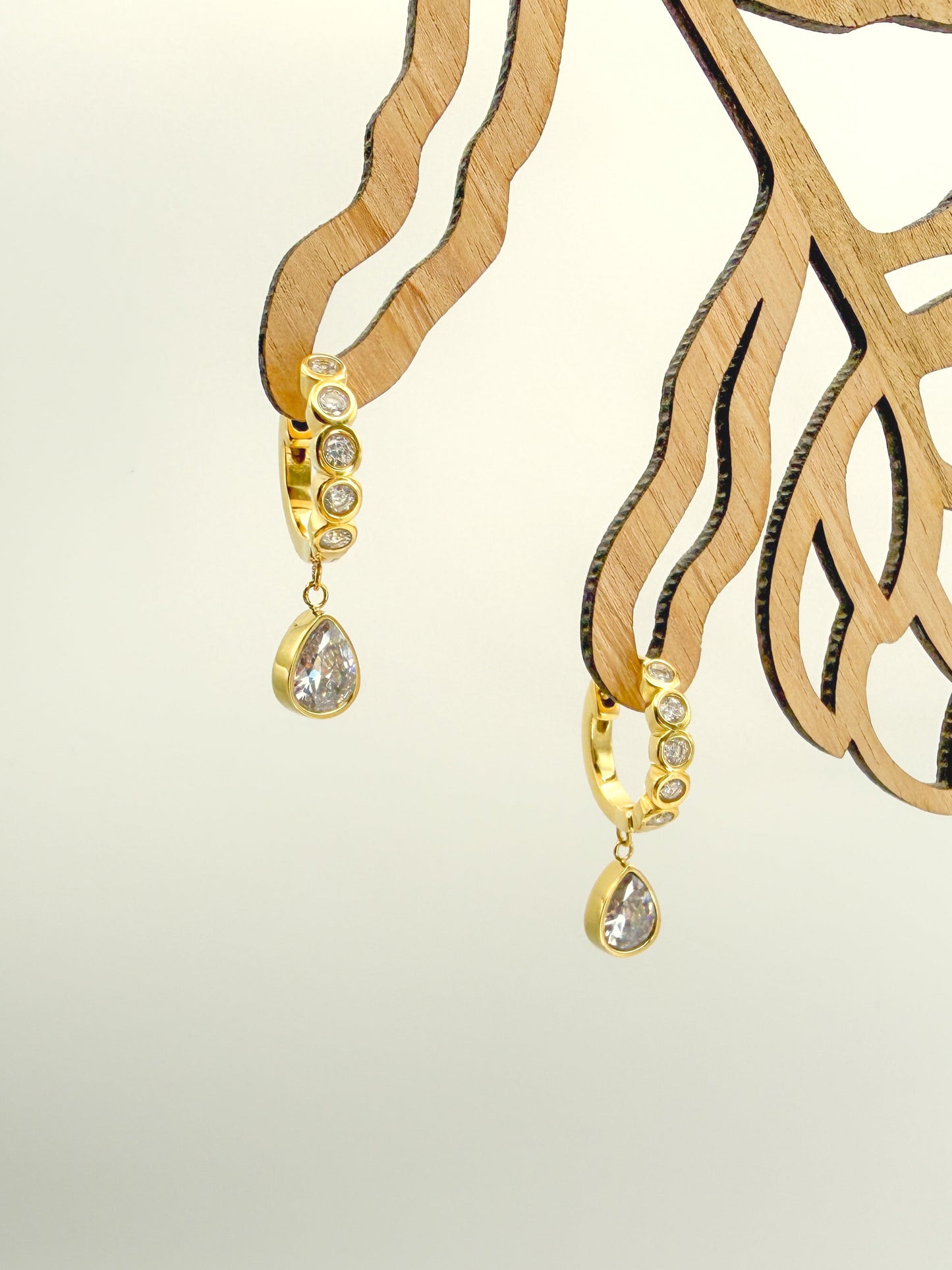 Phoebe CZ Huggy Earrings