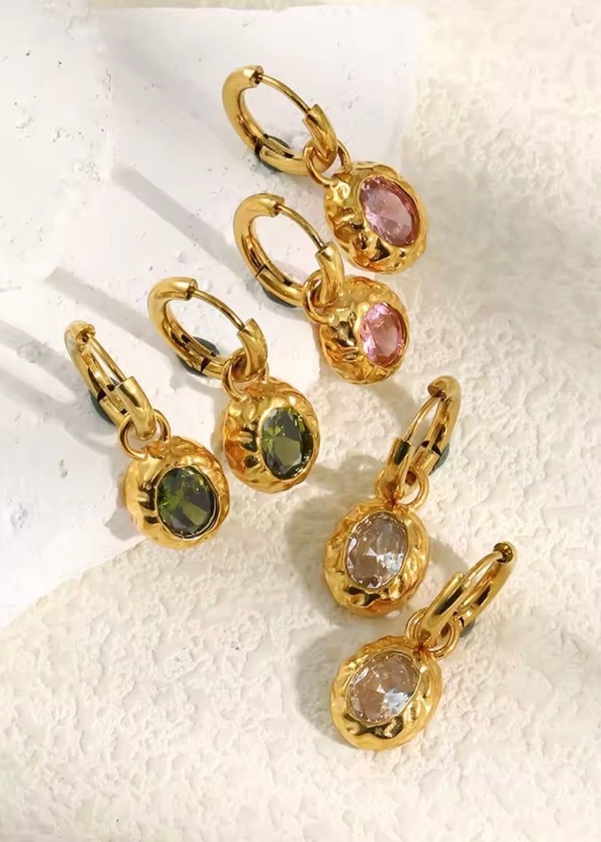 Xena Large Coloured Zircon Huggies