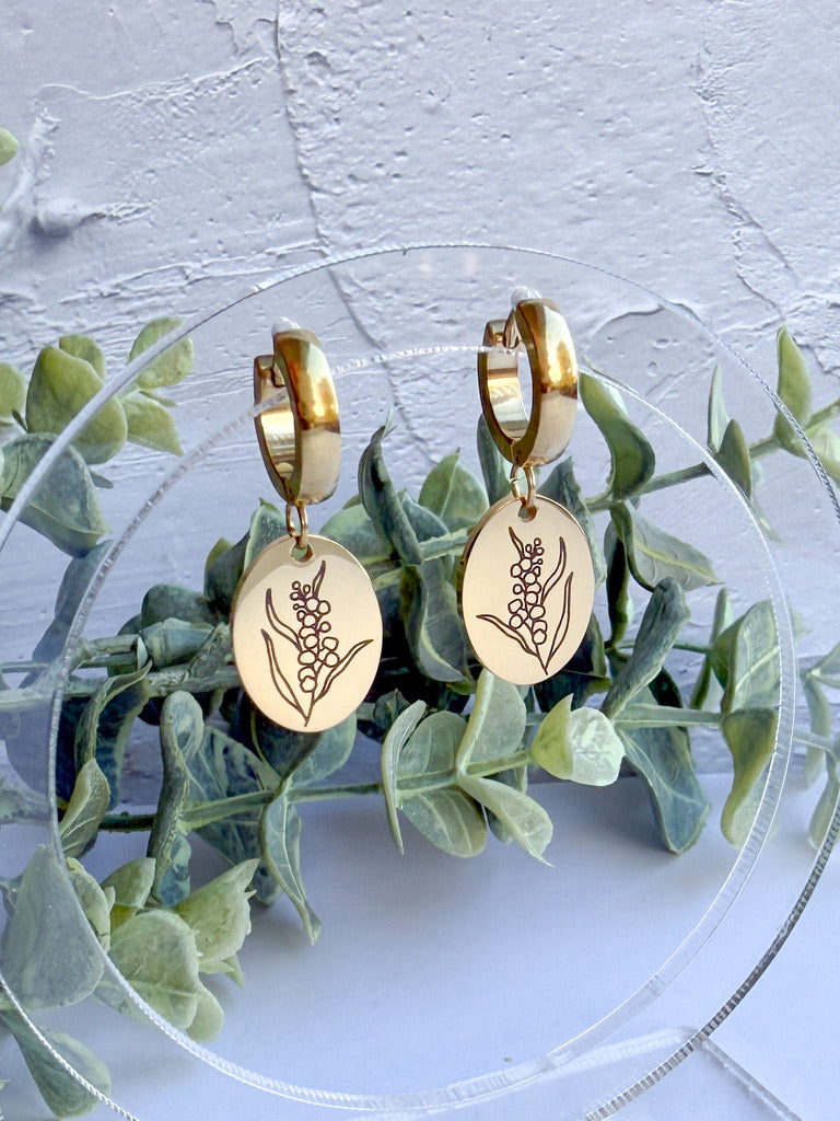Australian Native Flora Birth Month Earrings