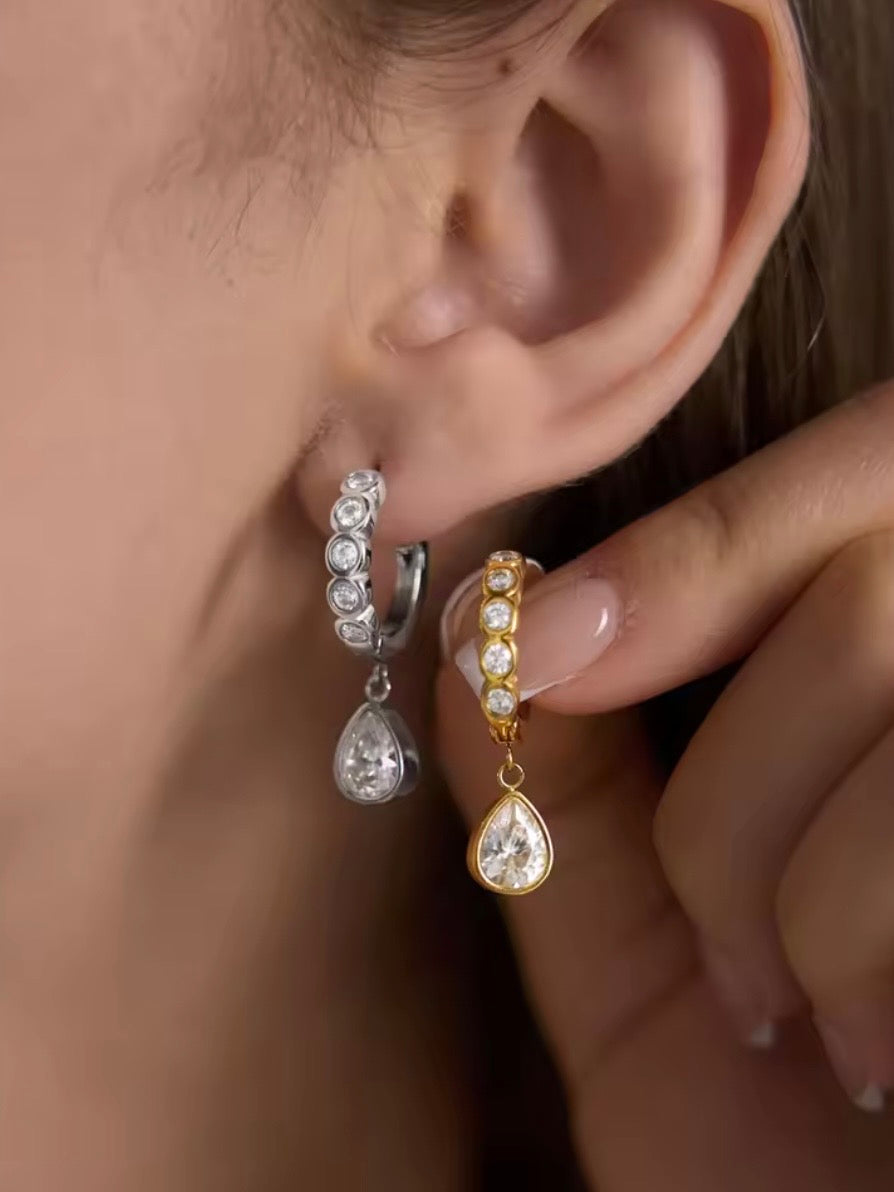 Phoebe CZ Huggy Earrings