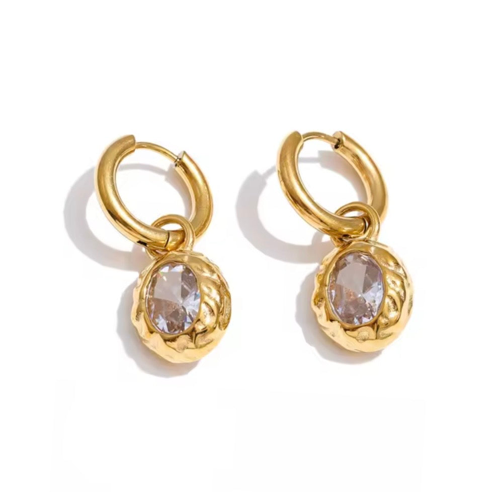 Xena Large Coloured Zircon Huggies