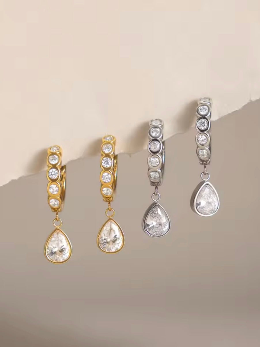 Phoebe CZ Huggy Earrings