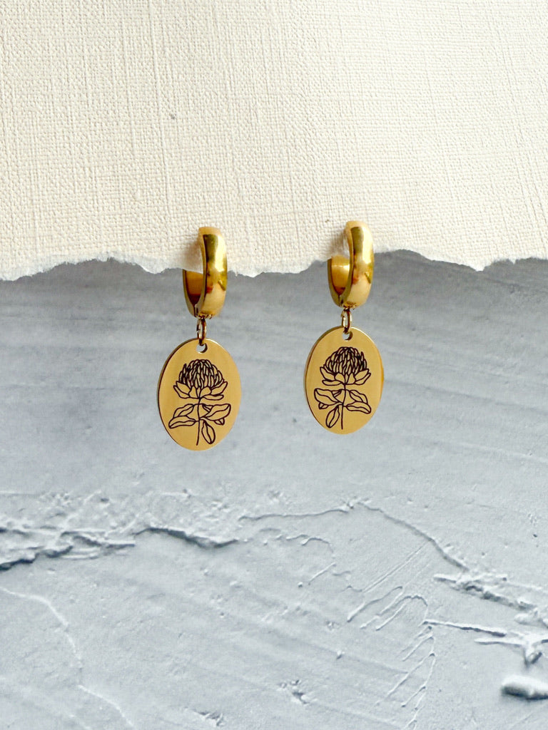 Australian Native Flora Birth Month Earrings