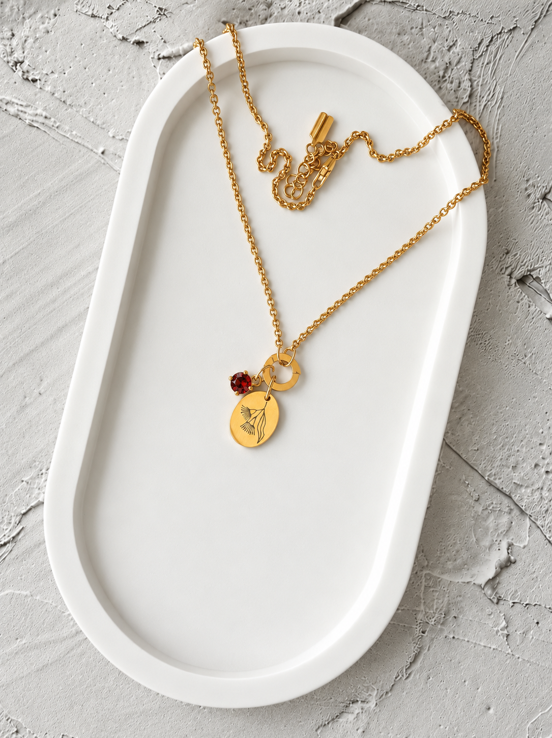 Australian Native Flower Birth Month Necklace