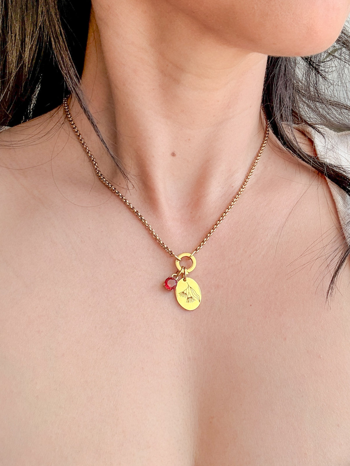 Australian Native Flower Birth Month Necklace