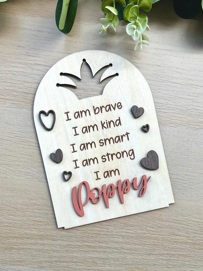 Personalised Child Affirmation Plaque