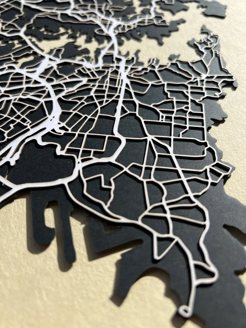SYDNEY Laser Cut Street Map