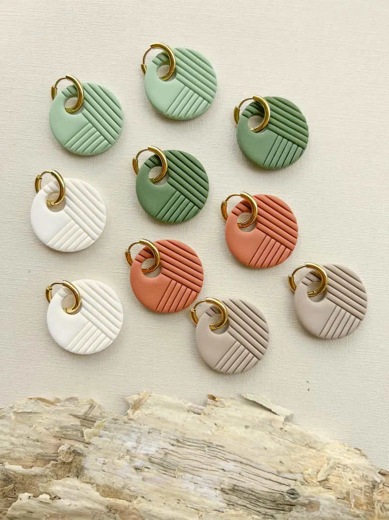 ZOE Minimalist Polymer Clay Earrings